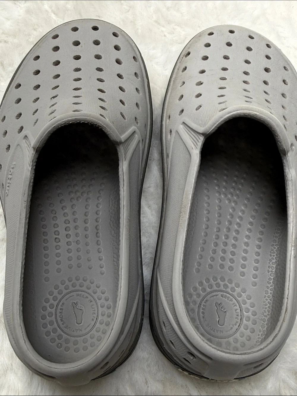 Native Miles Slip On Sneaker Water Shoes C10 Child Little Kid Boy Gray Summer